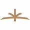Ekena Millwork Davenport Timber Gable Bracket, Western Red Cedar, 60"W x 22"H x 3 1/2"D x 3 1/2"F, 9/12 Pitch GBW060X22X0404DAV00SWR - alternate 1